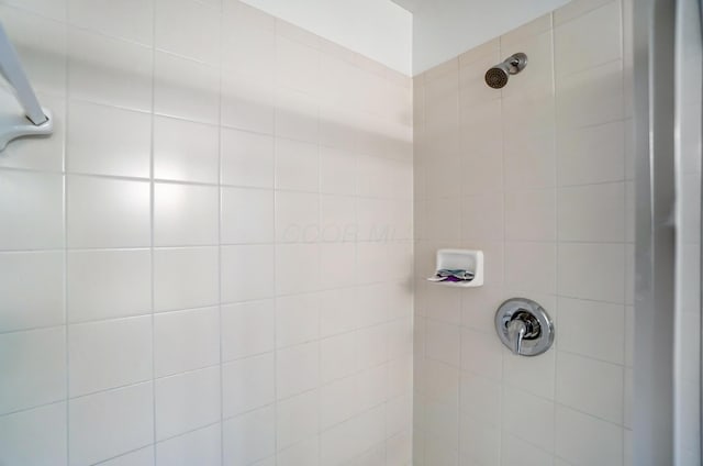 bathroom with tiled shower