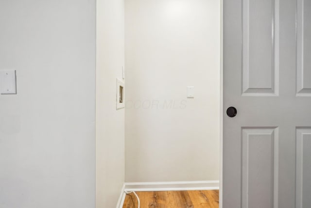 interior space with light wood-type flooring