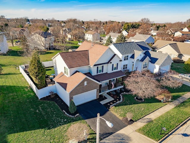 birds eye view of property