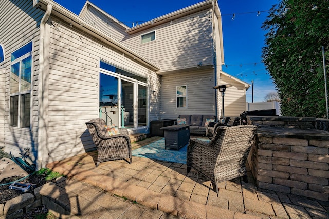 view of patio / terrace with an outdoor hangout area