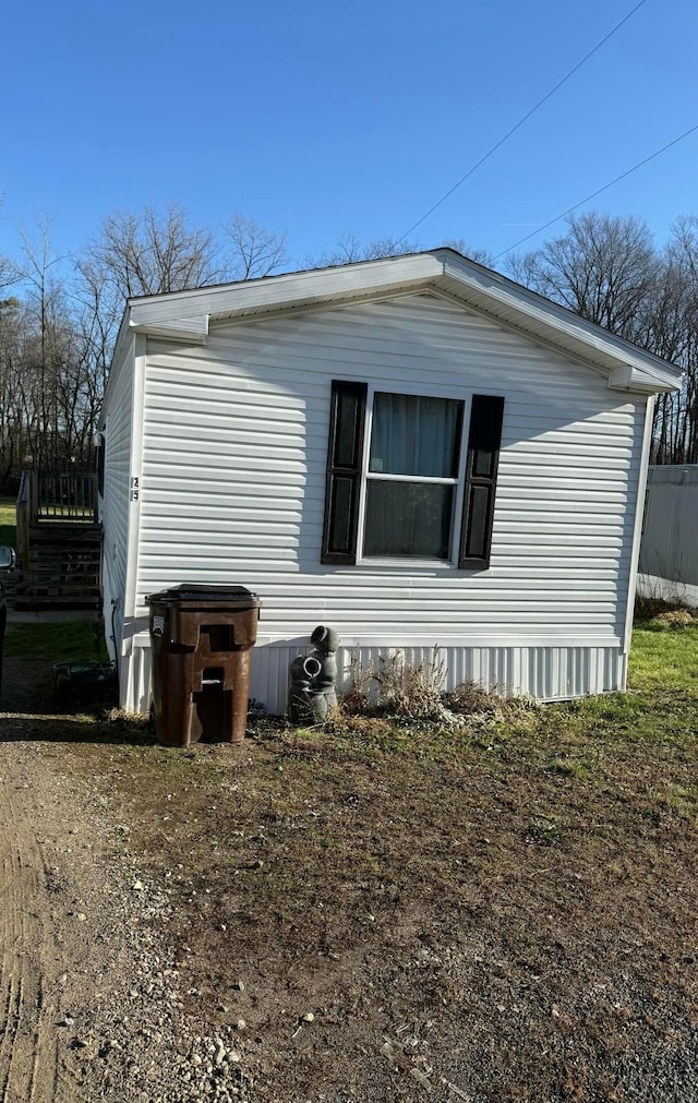 view of home's exterior