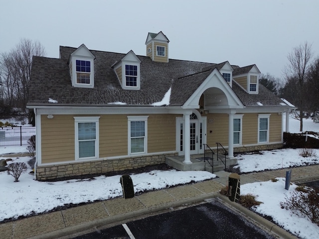 view of cape cod home