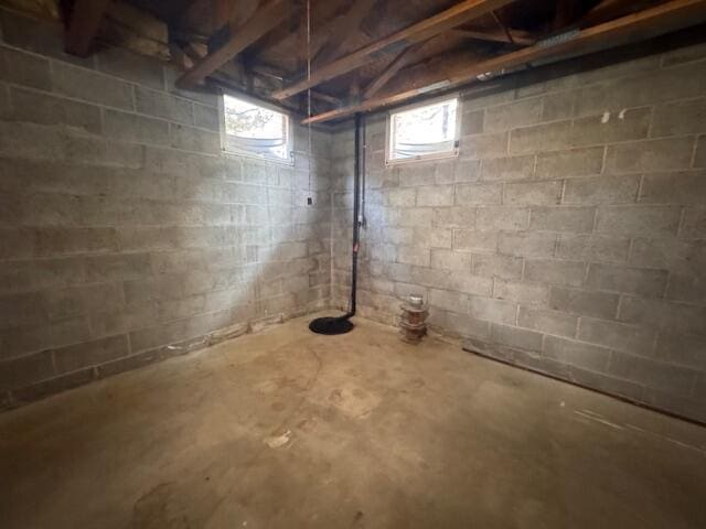 view of basement