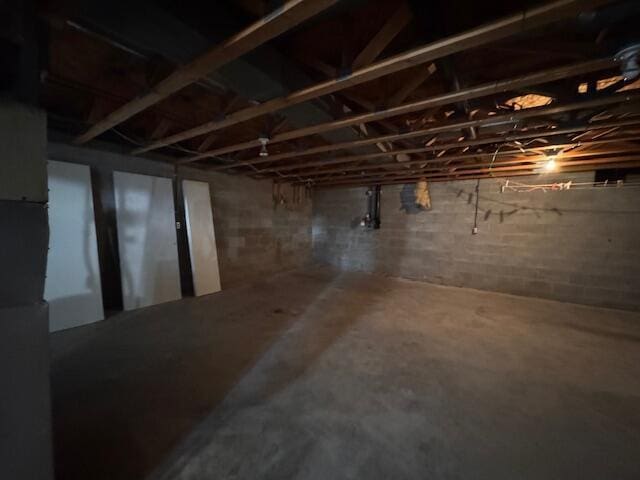 view of basement