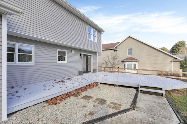 view of patio featuring a deck