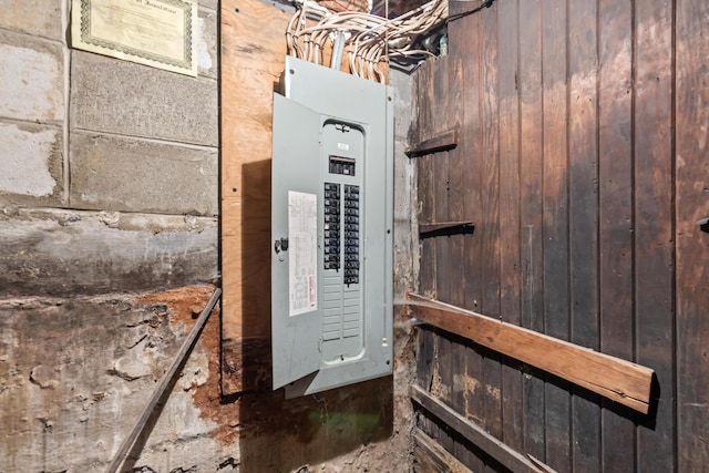 utility room with electric panel