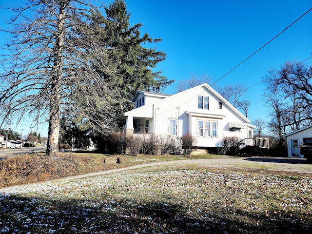 view of side of property