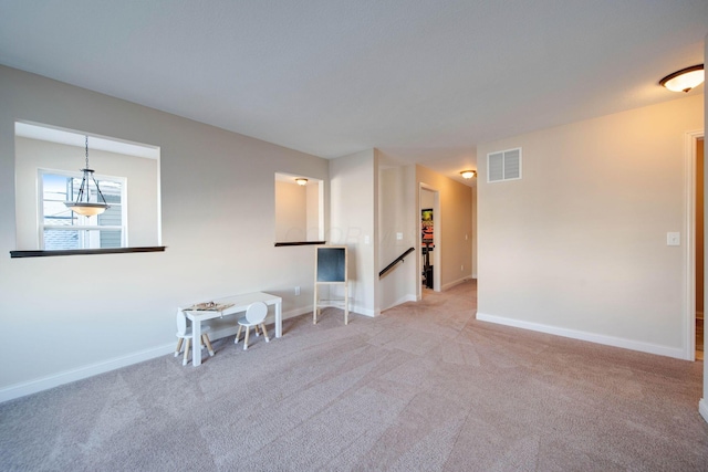 view of carpeted empty room