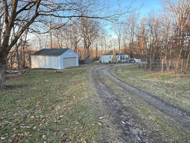 view of road