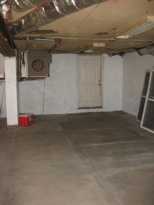 view of basement