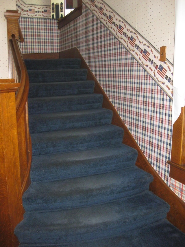 view of stairway