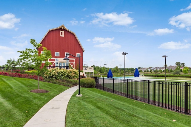 8285 Canopy Glen Dr, Plain City, OH 43064 - view of property's community featuring a barn and an outdoor structure