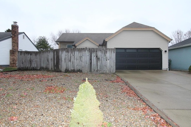 view of front of home featuring a garage