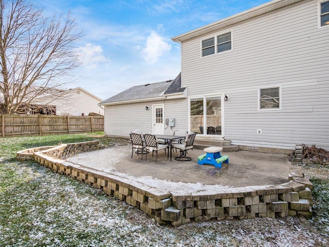 back of house featuring a patio area