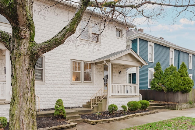 view of front of home