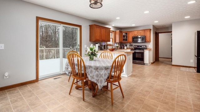 view of dining space