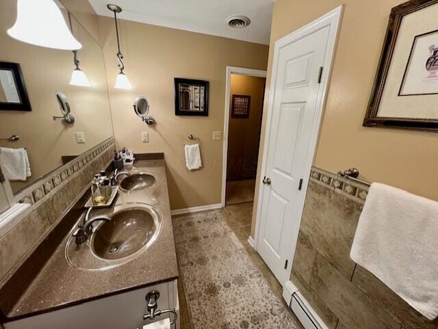 bathroom with vanity