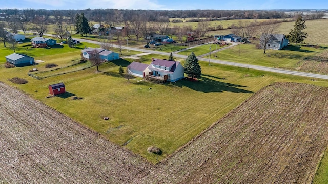 drone / aerial view featuring a rural view