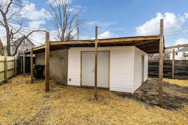 view of outbuilding