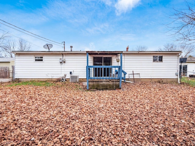 view of rear view of property