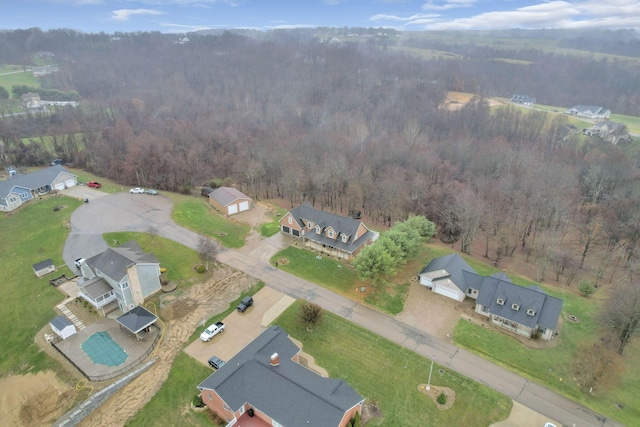 birds eye view of property