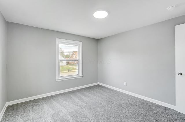 view of carpeted empty room