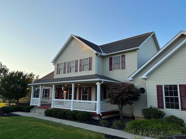 view of front of home featuring a porch