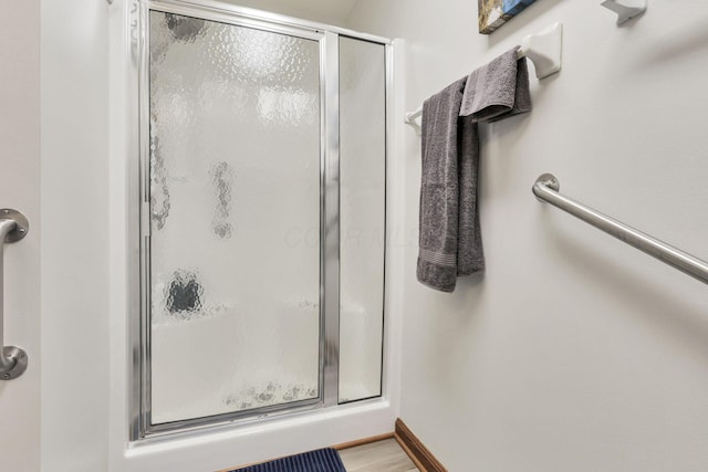 bathroom with walk in shower