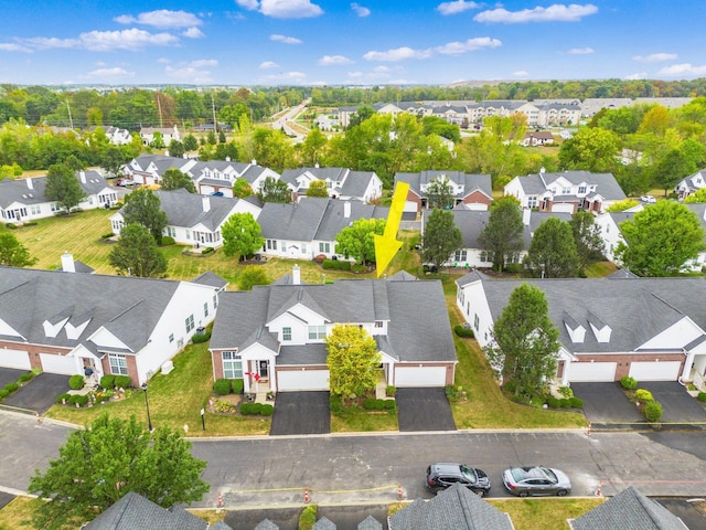 birds eye view of property