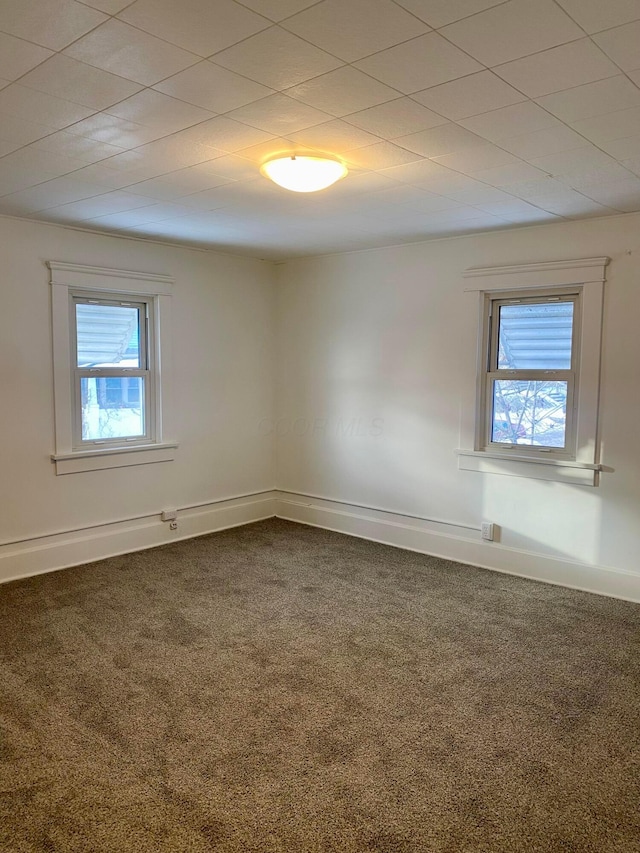 view of carpeted empty room