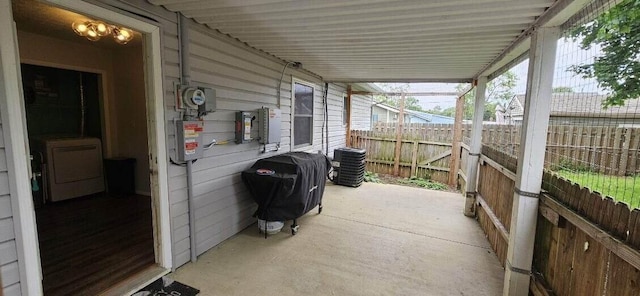 7358 Roshon Ave, Reynoldsburg, OH 43068 - view of patio featuring washer / clothes dryer and grilling area