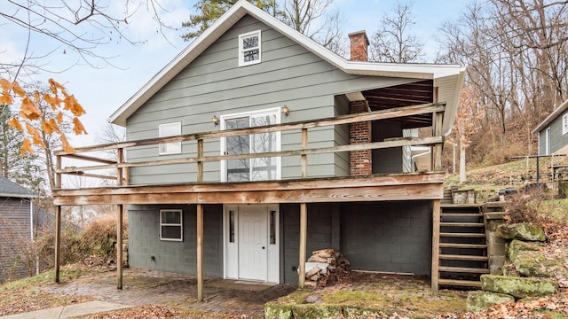 view of rear view of property