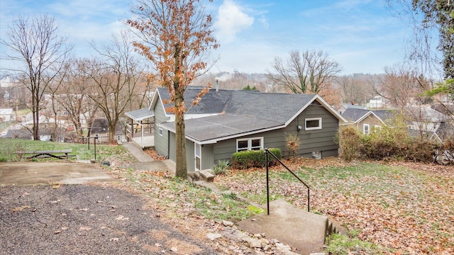 view of home's exterior