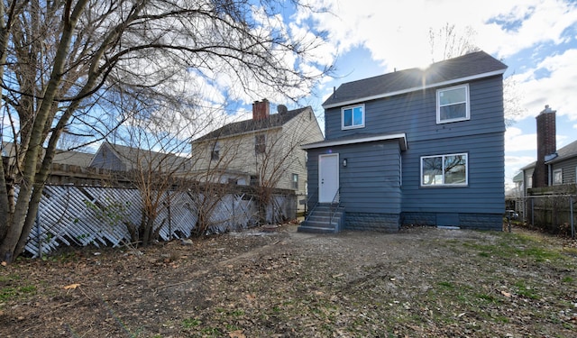 view of rear view of property