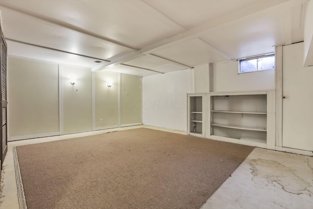 view of basement
