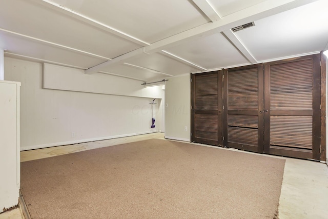 view of basement