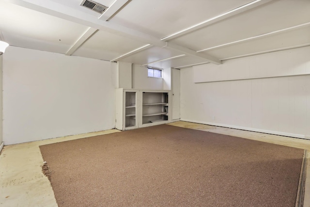 view of basement