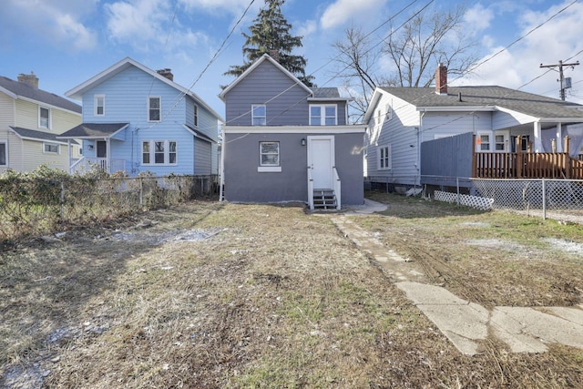 view of rear view of property