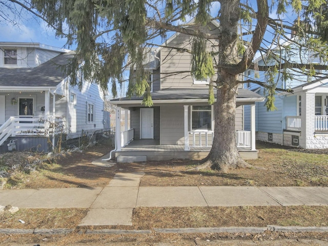 view of front of home with a porch