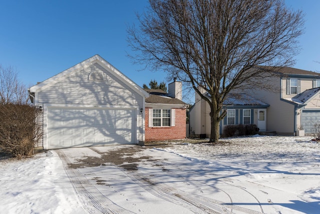 view of front of home featuring a garage