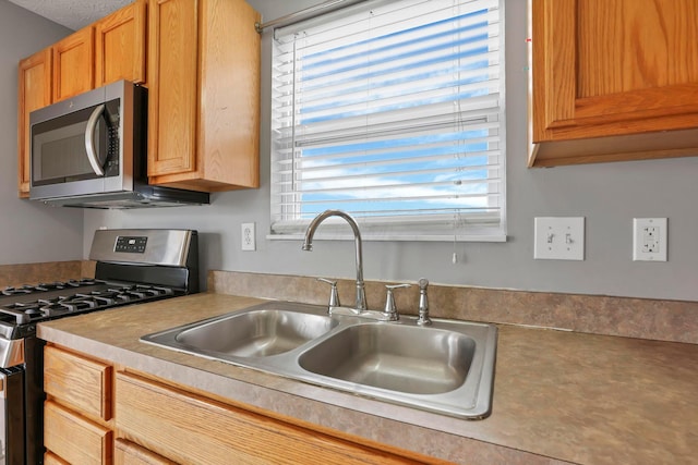 kitchen featuring appliances with stainless steel finishes and sink