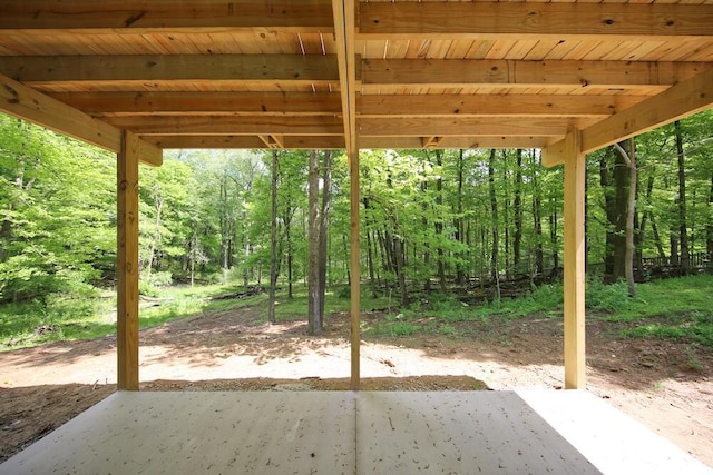 783 Crestrose Dr, Howard, OH 43028 - view of patio with a forest view