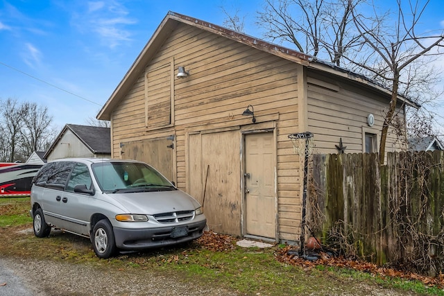 view of outbuilding