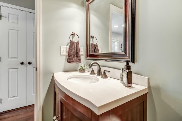 bathroom featuring vanity