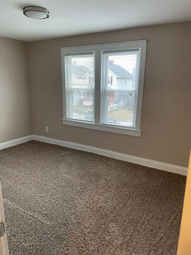 view of carpeted empty room