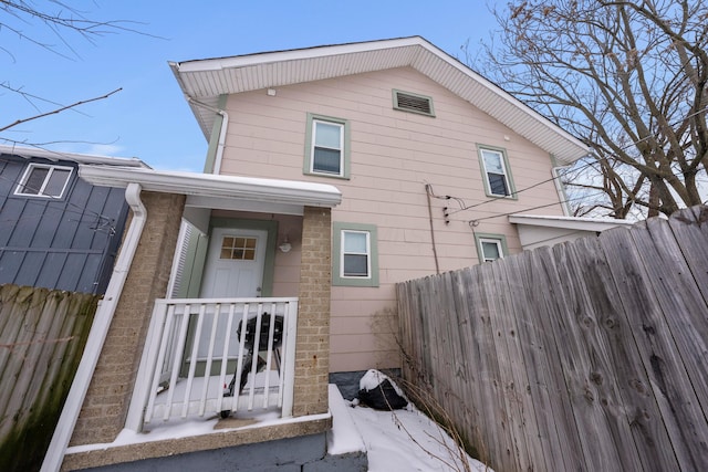 view of rear view of house