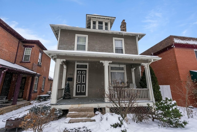 view of front of house with a porch