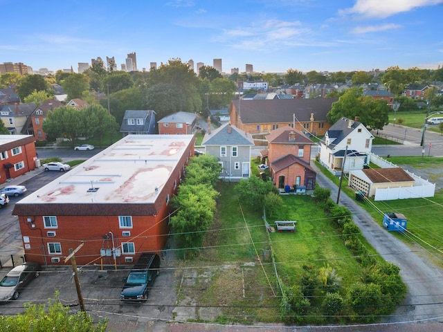 drone / aerial view featuring a residential view
