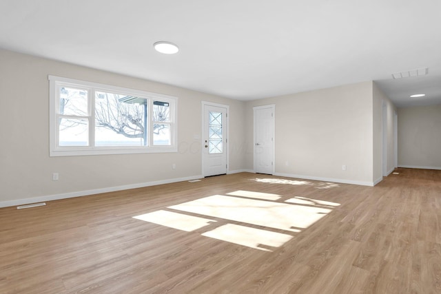 interior space featuring light hardwood / wood-style flooring