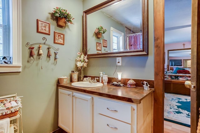 bathroom with vanity